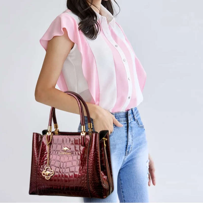 Top Handle Patent Bag - New 2026 Women's Patent Leather Glossy