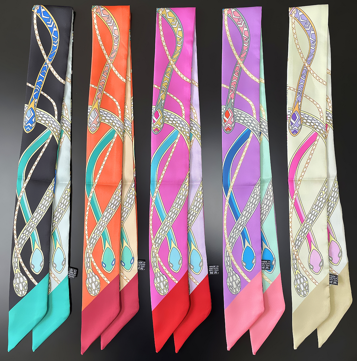 Luxury Bags Designer - New Brand Design Colored Snake Twill