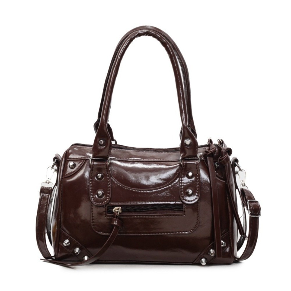 Fashion Rivets Pillow Bag Larg – обзор и цена Top Handle Patent Bag