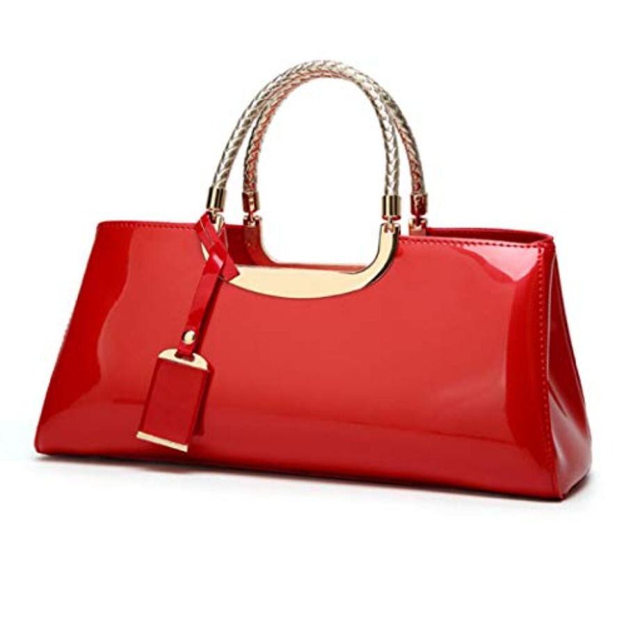 Patent Leather Structu Shoulde – обзор и цена Top Handle Patent Bag