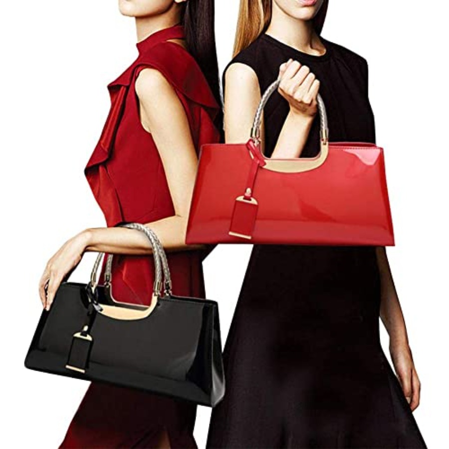 Patent Leather Structu Shoulde – обзор и цена Top Handle Patent Bag