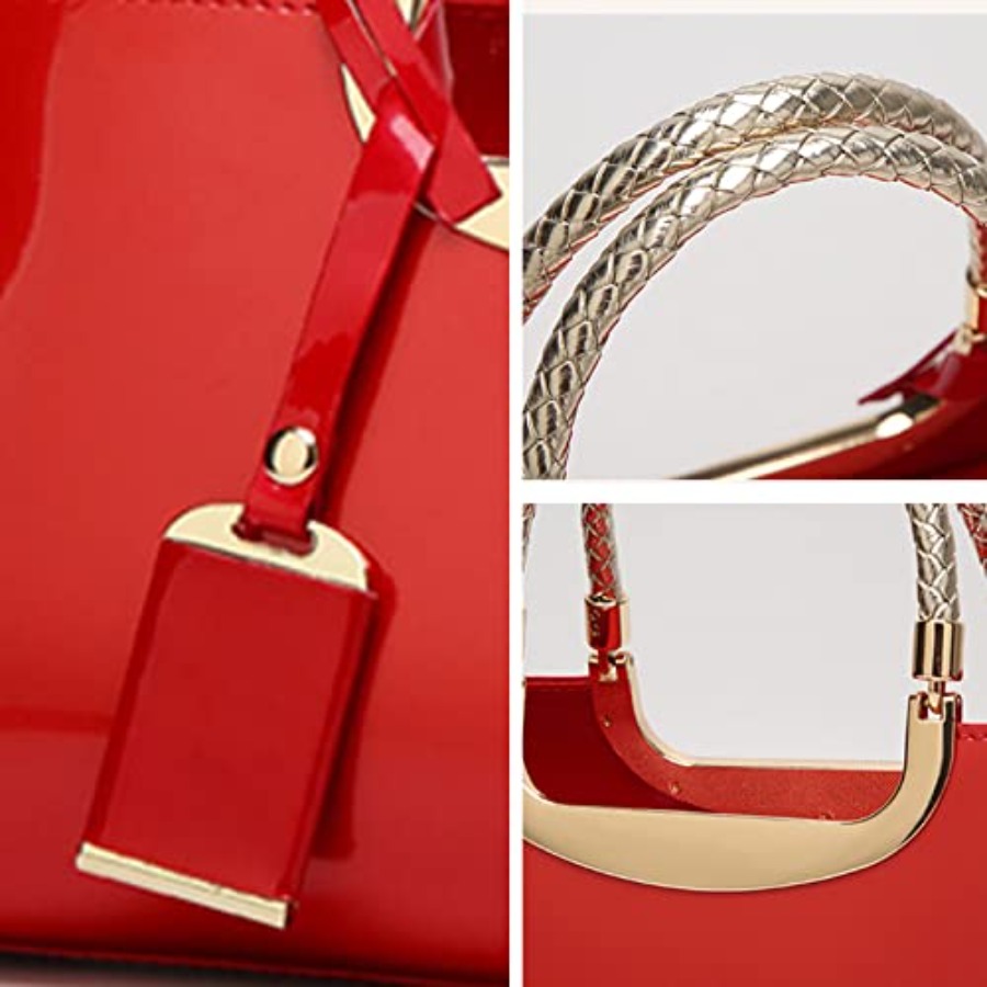 Patent Leather Structu Shoulde – обзор и цена Top Handle Patent Bag