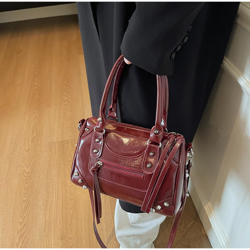 Stylish Patent Leather Handbag – обзор и цена Top Handle Patent Bag
