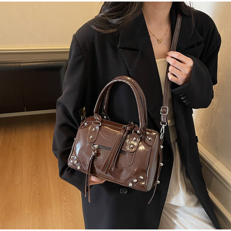 Stylish Patent Leather Handbag – обзор и цена Top Handle Patent Bag