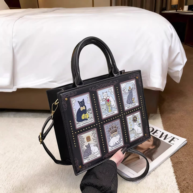 Women'S Tarot Card Cat Print H – обзор и цена Luxury Bags Edit