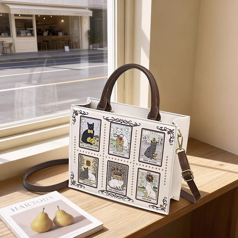 Women'S Tarot Card Cat Print H – обзор и цена Luxury Bags Edit