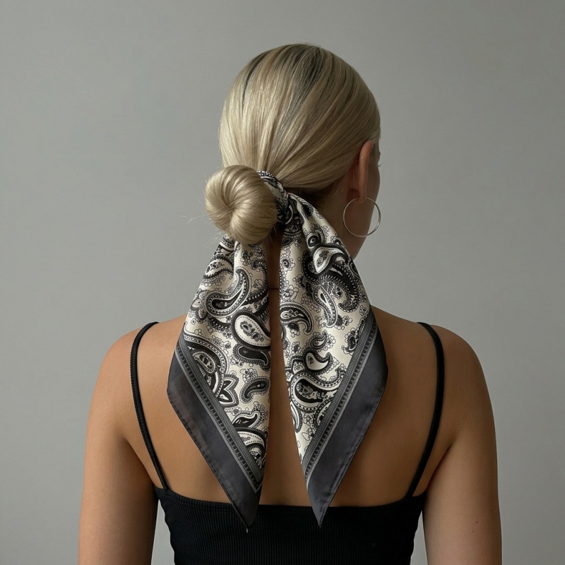 Luxury Satin Square Scarf Pais – обзор и цена Luxury Bags Supplier