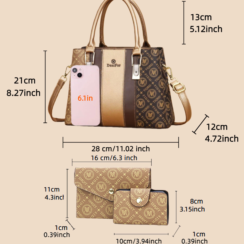 3-piece set of women's handbag – обзор и цена Luxury Bags & Leather Repair Of Atlanta Photos