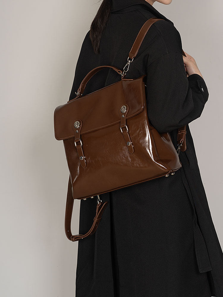 2026 Fashion New College Style – обзор и цена Top Handle Patent Bag