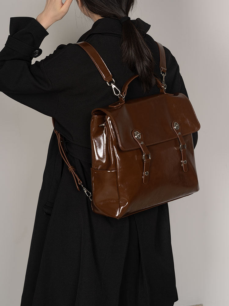 2026 Fashion New College Style – обзор и цена Top Handle Patent Bag