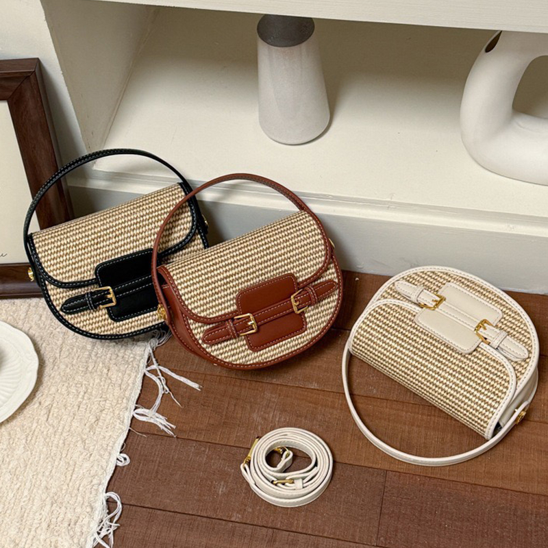 England Style Mini Straw Saddl – обзор и цена Luxury Bags Women
