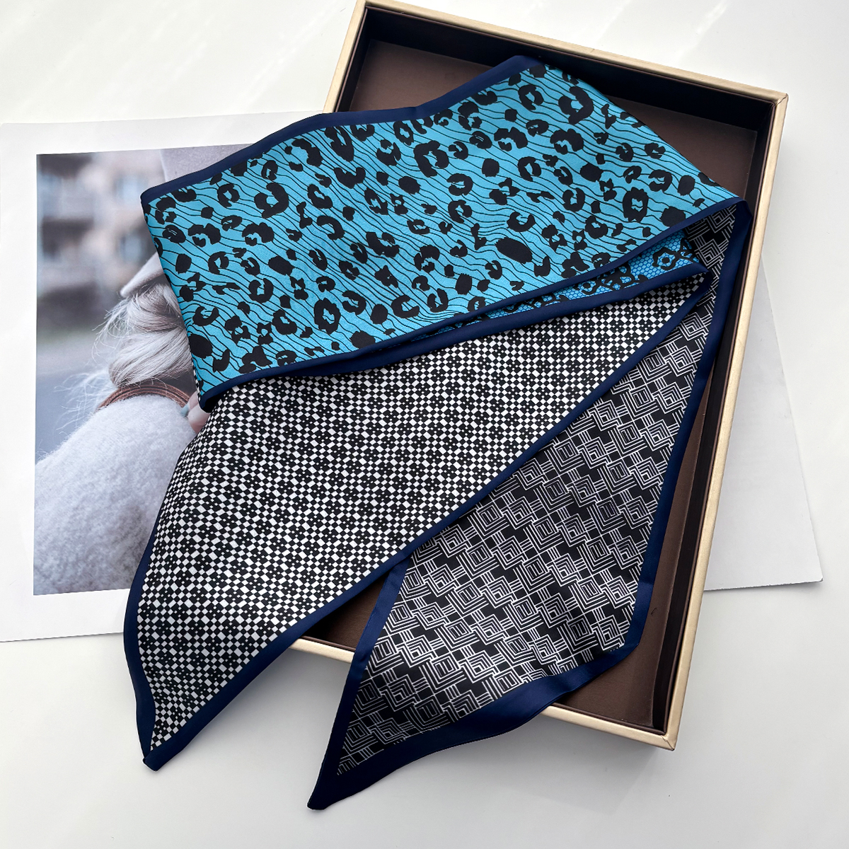 Leopard Printed Skinny Scarf F – обзор и цена Luxury Bags For Summer