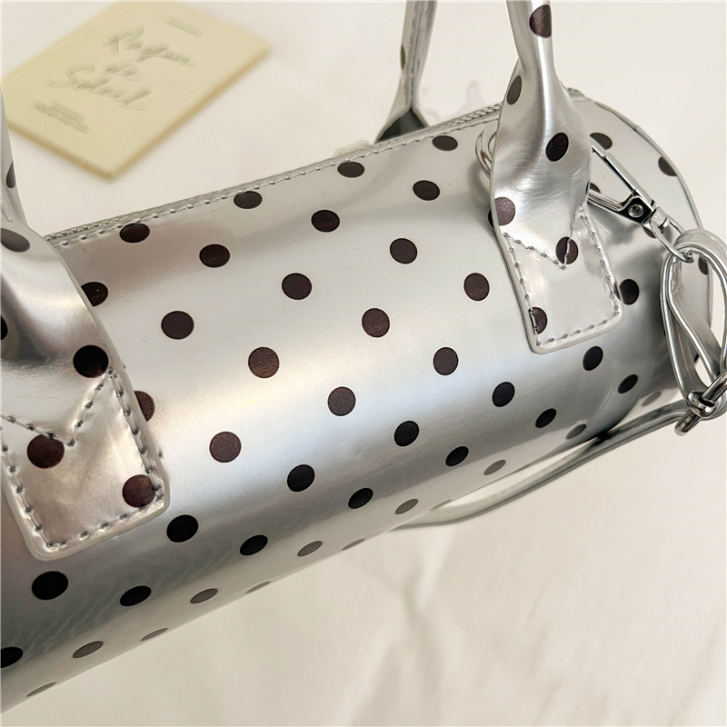 Korean Polka Dot Mini Handbag  – обзор и цена Top Handle Patent Bag